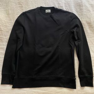Acne Studios black zipper sweatshirt